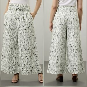Adam Lippes x RTR Belted Floral Cropped Trousers